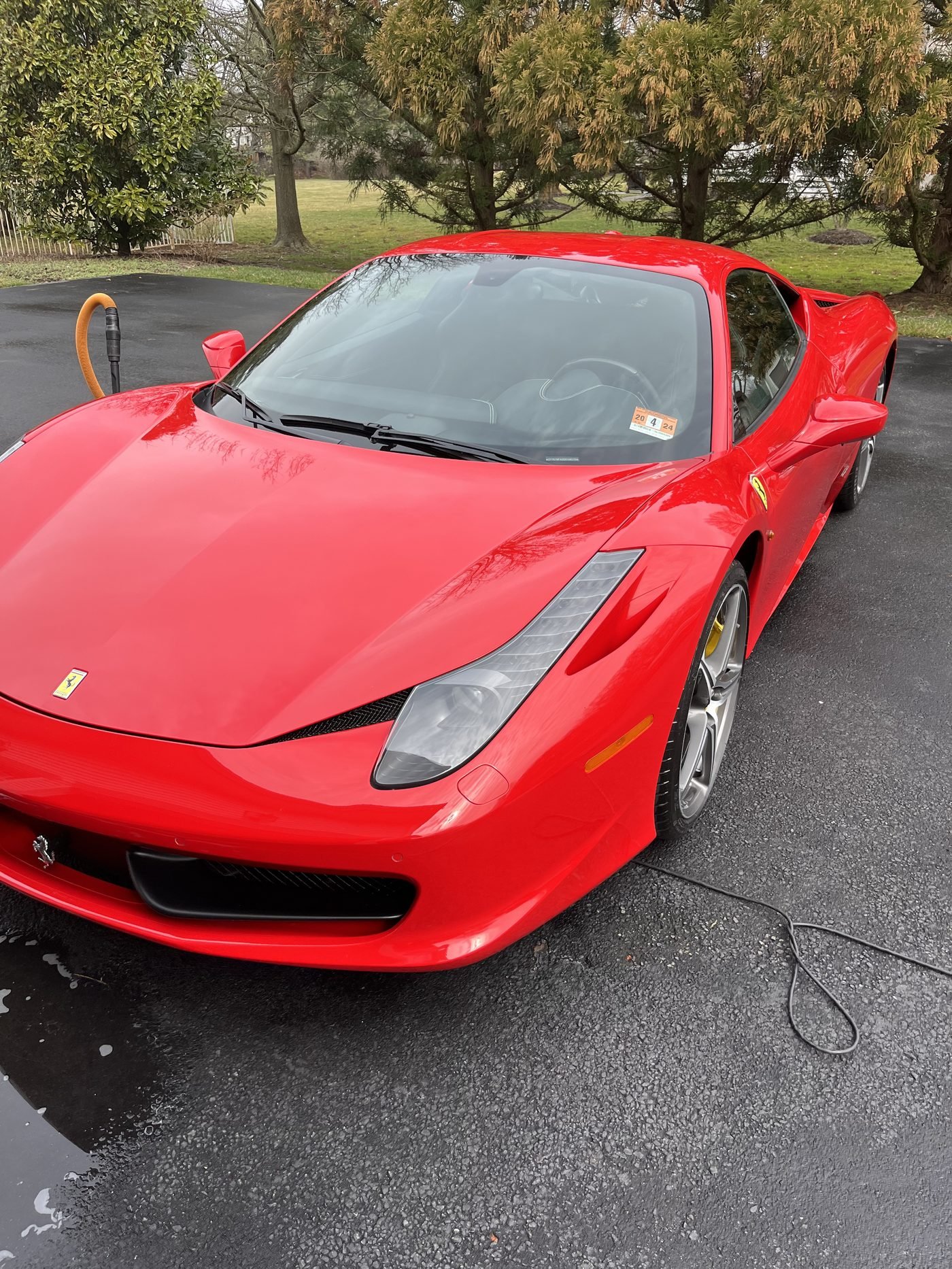 Ferrari 458 Italia — Engine Detail — Stewart's Auto Care LLC South Jersey